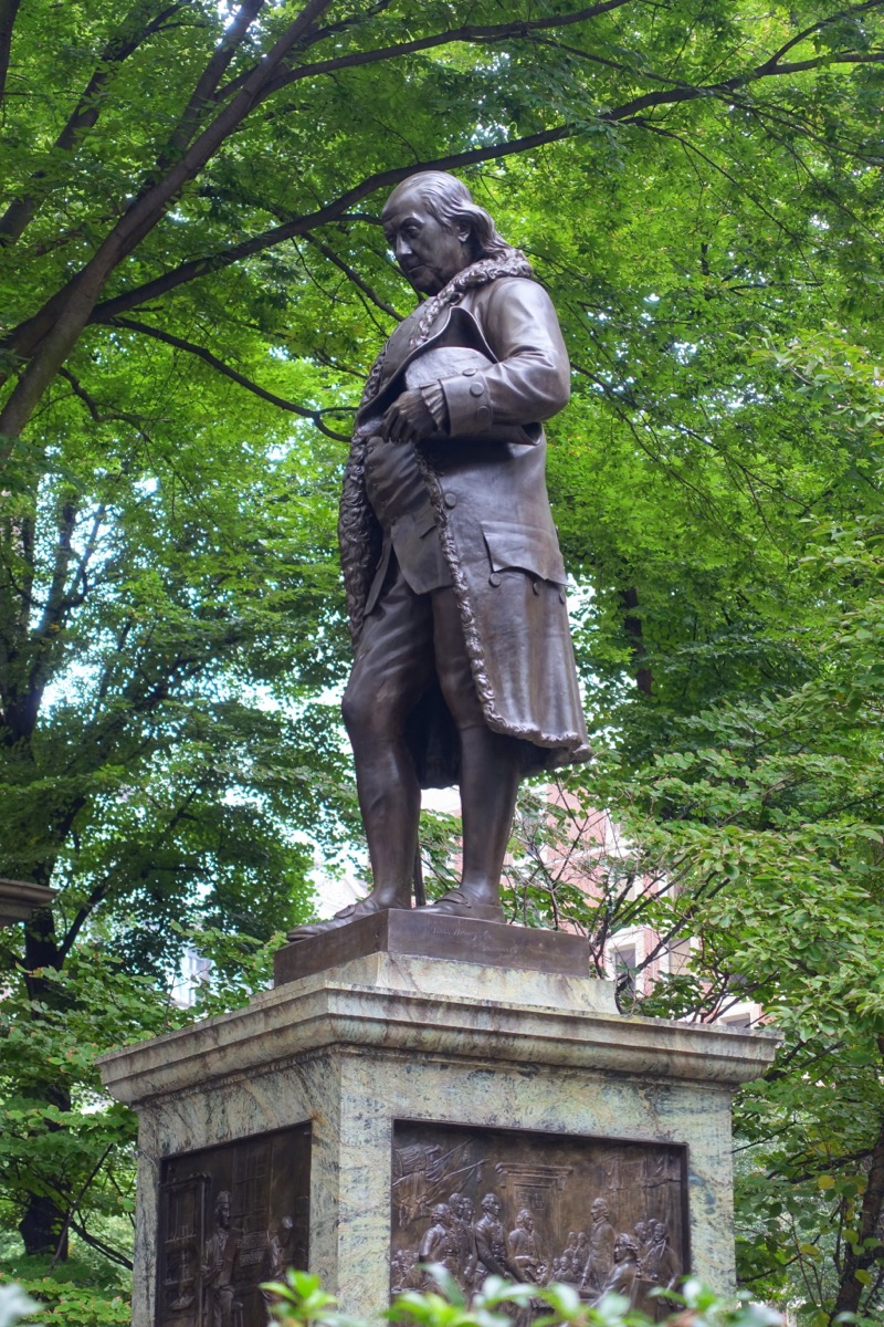 Benjamin Franklin statue, Old City Hall, Boston