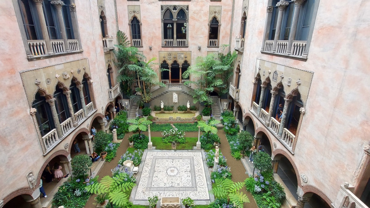 The courtyard, Isabella Stewart Gardner Museum, Boston