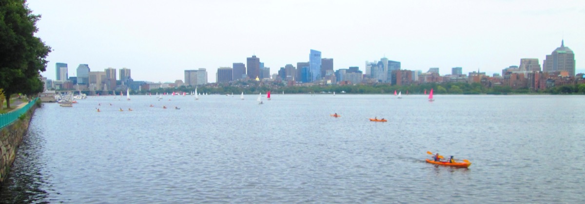 Charles River Basin from Memorial Drive, Cambridge