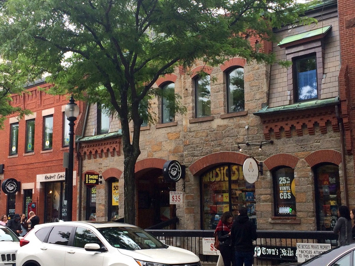 Storefronts on Newbury Street, Back Bay