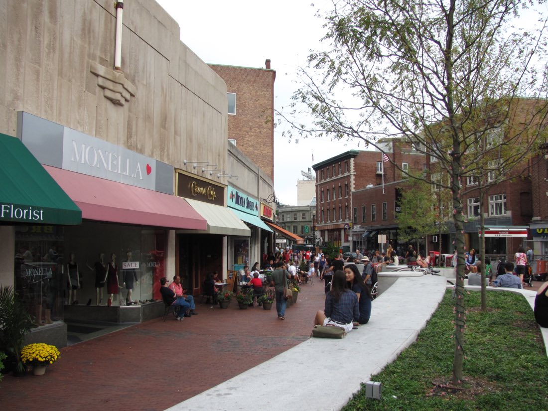 Harvard Square in Cambridge